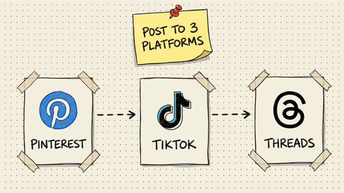 Pinterest, TikTok, and Threads: Post to All 3 Without the Chaos | Timed ...